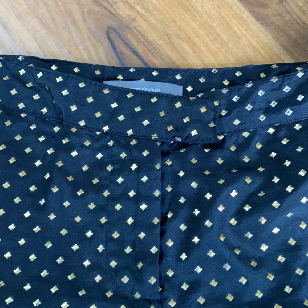 Umgee Black & Gold Shorts Size Medium - Picture 3 of 8
